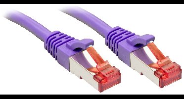 LINDY 47830 RJ45 Netwerkkabel, patchkabel CAT 6 S/FTP 20.00 m Violet 1 stuk(s)