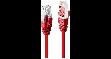 LINDY 45622 RJ45 Netwerkkabel, patchkabel CAT 6 SF/UTP 1.00 m Rood 1 stuk(s)