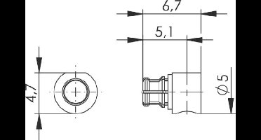 Telegärtner 100025155 100025155 N-connector Koppeling, haaks 50 Ω 1 stuk(s)