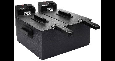 Princess 183028 Friteuse met dubbele koudezone 6 l 2x 1800 W Zwart