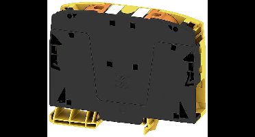 Weidmüller 2742100000 Doorgangsserieklem Push-In-klem, Steekaansluiting Zwart-geel 5 stuk(s)