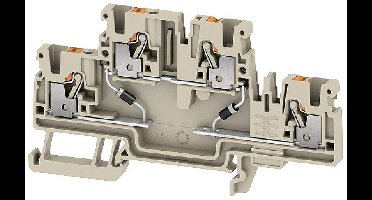 Weidmüller 2704390000 Componentenserieklem Push-In-klem Beige 50 stuk(s)