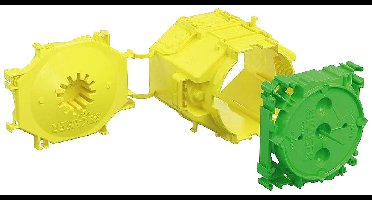 Kaiser Elektro 1265-01 Apparaat-verbindingsdoos Halogeenvrij (l x b) 94 mm x 75 mm 20 stuk(s)
