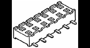 Amphenol 55510-104LF Female header (standaard) Inhoud: 1 stuk(s)