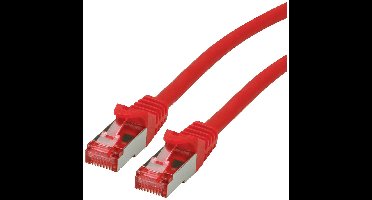 ROLINE patchkabel Cat.6 S/FTP (PiMF), componentniveau, LSOH, rood, 1 m