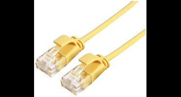 ROLINE UTP Data Center Patchkabel Cat.6A (Class EA), LSOH, extra dun, geel, 3 m