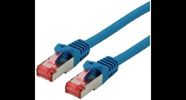ROLINE patchkabel Cat.6 S/FTP (PiMF), componentniveau, LSOH, blauw, 1 m