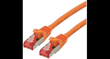 ROLINE patchkabel Cat.6 S/FTP (PiMF), componentniveau, LSOH, oranje, 1 m