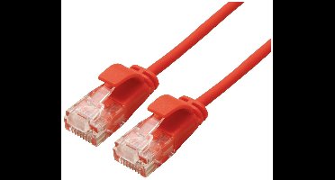 ROLINE UTP Data Center Patchkabel Cat.6A (Class EA), LSOH, extra dun, rood, 3 m