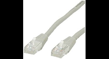 VALUE Patchkabel Cat.6 UTP (Class E), grijs, 0,5 m