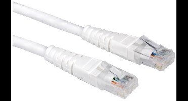 VALUE Patchkabel Cat.6 UTP (Class E), wit, 1,5 m