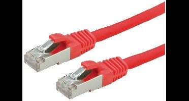 VALUE Patchkabel Cat.6 (Class E) S/FTP (PiMF), LS0H, rood, 3 m
