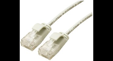 ROLINE UTP Data Center Patchkabel Cat.6A (Class EA), LSOH, extra dun, grijs, 0,5 m