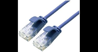 ROLINE UTP Data Center Patchkabel Cat.6A (Class EA), LSOH, extra dun, blauw, 3 m