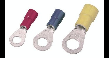 Intercable 180833 Ringkabelschoen Dwarsdoorsnede (max.): 1.00 mm² Deels geïsoleerd Rood 1 stuk(s)