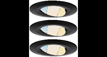 Paulmann 93096 Calla WhiteSwitch LED-inbouwlamp LED 15 W Zwart (mat)