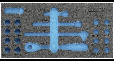 Hazet 163-348L 163-348L Plukschuiminlegstuk (l x b) 342 mm x 172 mm