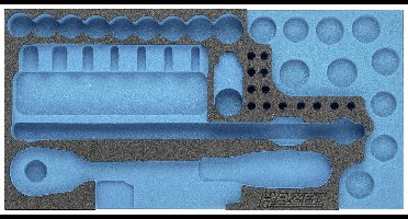 Hazet 163-359L 163-359L Plukschuiminlegstuk (l x b) 342 mm x 172 mm