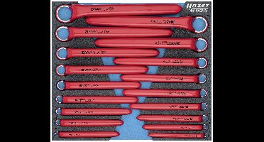 Hazet 163-543/18 163-543/18 Ringsleutelset Sleutelbreedte (metrisch) 6 - 24 mm