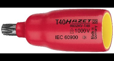 Hazet 8802KV-T25 8802KV-T25 Binnen-Torx Dopsleutelinzetstuk Geïsoleerd T 25