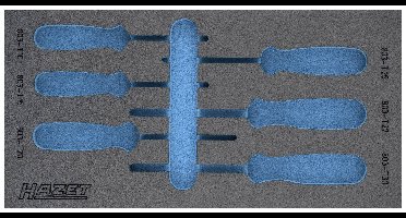 Hazet 163-225L 163-225L Plukschuiminlegstuk (l x b) 342 mm x 172 mm