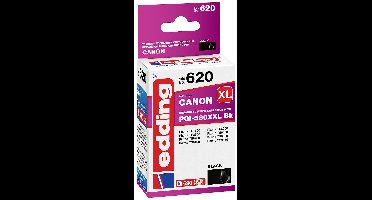 Edding Inktcartridge vervangt Canon PGI-580BK XXL Compatibel Zwart EDD-620 18-620