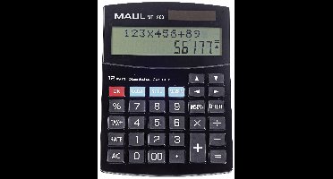 Maul MTL 800 Bureaurekenmachine Zwart Aantal displayposities: 12 werkt op batterijen, werkt op zonne-energie