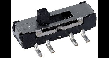 C & K Switches JS102000SAQN Schuifschakelaar 5 V 1 mA 1x aan/aan 1 stuk(s) Tape