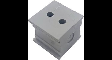 TRU COMPONENTS ELT 2/4 Kabeldoorvoering Gegroefd Klem-Ø (max.) 4 mm Elastomeer Grijs 1 stuk(s)