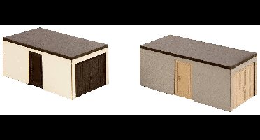 NOCH 14319 H0 2 Laser-Cut minis kant-en-klare garages Bouwpakket