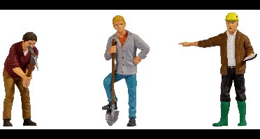 NOCH 17130 Schaal 1 Bouwvakkers figuren Geverfd