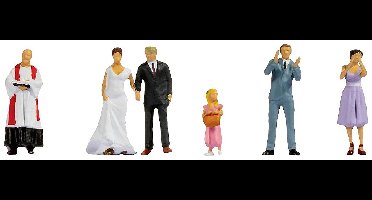 NOCH 45862 TT Bruidspaar figuren Geverfd