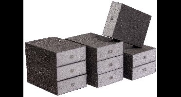 Quadrios 2111T002 Schuurspons-set 9 stuks (korrel 60, 100, 180) 9 stuk(s)