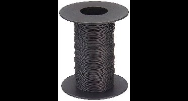 Donau Elektronik 110-1-100 Draad 1 x 0.04 mm² Zwart 100 m