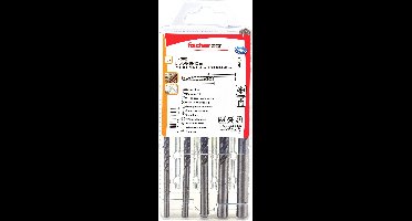 Fischer 545507 Steen-spiraalboorset 5 mm, 6 mm, 8 mm, 10 mm, 12 mm Cilinderschacht 1 stuk(s)