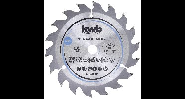 kwb 581557 Hardmetaal-cirkelzaagblad 127 x 12.75 mm 1 stuk(s)