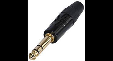 Rean AV RP3C-B Jackplug 6,35 mm Stekker Aantal polen: 3 1 stuk(s)