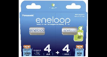 Panasonic Oplaadbare batterijenset AAA, AA 8 stuk(s)