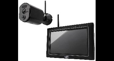 ABUS EasyLook BasicSet PPDF17000 Bewakingscameraset Radiografisch 4-kanaals Met 1 camera 2304 x 1296 Pixel 2.4 GHz