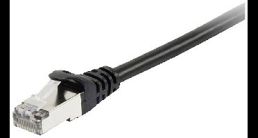 Equip 605591 RJ45 Netwerkkabel, patchkabel CAT 6 S/FTP 2.00 m Zwart Vergulde steekcontacten 1 stuk(s)