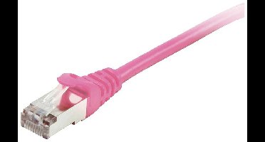 Equip 605585 RJ45 Netwerkkabel, patchkabel CAT 6 S/FTP 7.50 m Pink Vergulde steekcontacten 1 stuk(s)