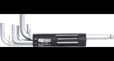 KS Tools Winkelschraubendrehersatz 2-10mm Kugelkopf im Halter Haakse schroevendraaierset 2 8-delig