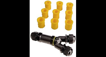 Deko Light 930573 Y-verdeler 450 V Zwart