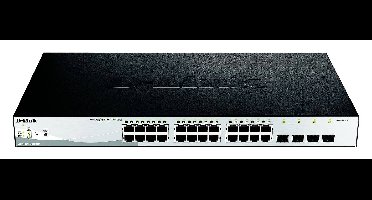 D-Link DGS-1210-28MP/E Netwerk switch RJ45/SFP 24 + 4 poorten 56 GBit/s PoE-functie