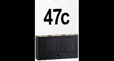 Paulmann 94725 Neda IP44 2200K Huisnummerlamp op zonne-energie Energielabel: G (A - G) 1 W Antraciet