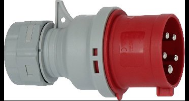 Brennenstuhl Brennenstuhl 1081050020, Grau, Rot, 5P, Kunststoff, IP44, 400 V, 32 A 1081050020 CEE-stekker 32 A 5-polig 400 V 1 stuk(s)