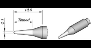 JBC Tools C245041 Soldeerpunt Ronde vorm, Recht Grootte soldeerpunt 1.0 mm Lengte soldeerpunt: 10.5 mm Inhoud: 1 stuk(s)