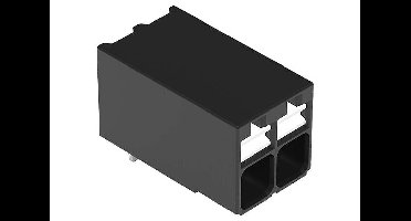 WAGO 2086-1222/300-000 Printklem 1.50 mm² Aantal polen 2 Zwart 1 stuk(s)