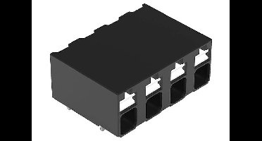 WAGO 2086-3204/300-000 Printklem 1.50 mm² Aantal polen 4 Zwart 1 stuk(s)