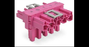 WAGO 770-1743/080-000 Connector WINSTA MIDI T-splitter Totaal aantal polen: 5 25 A Pink 50 stuk(s)